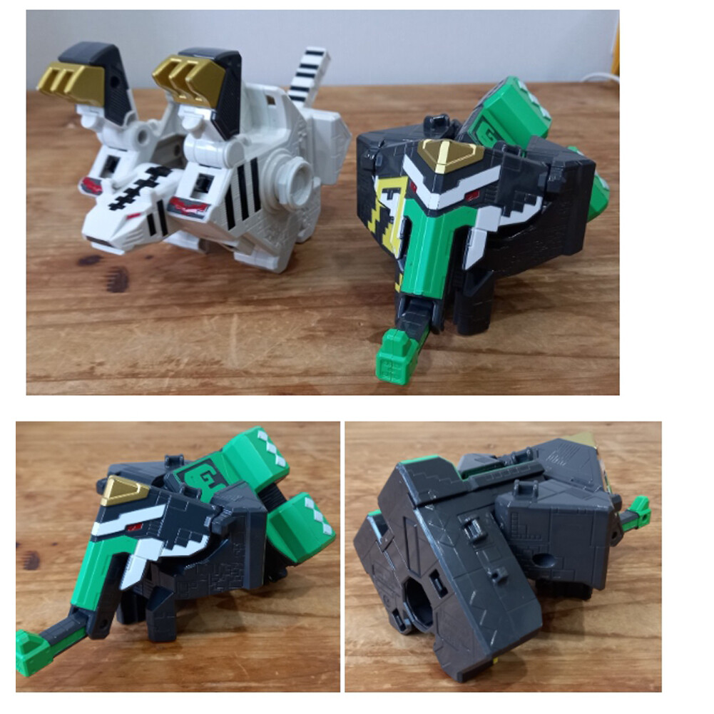 Power Rangers Animal Force cube robot wild king | eBay