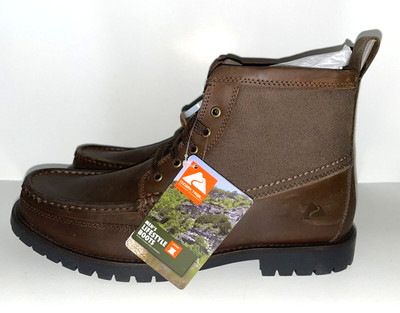 Ozark Trail Men s  OT Rolled MOC Chukka Size 10 NIB Leather Brown retail New Box