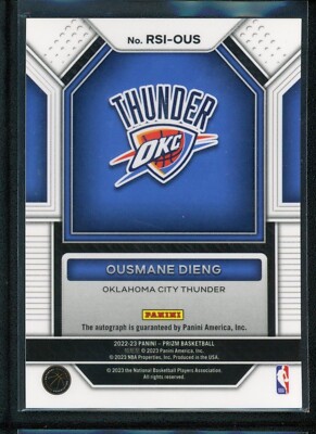 2022-23 Panini Prizm - Rookie Signatures Ousmane Dieng #RSI-OUS 