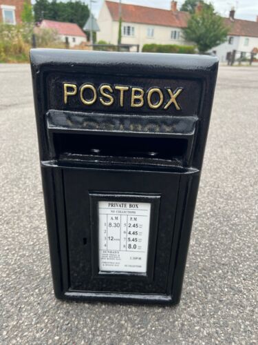 Cast iron Letter box mail post office Wall box Vintage style RED or BLACK - Picture 18 of 38