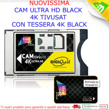 CAM TIVUSAT DIGIQUEST 4K ULTRA HD MODULO SMARTCAM CERTIFICATA CI+EPC CON TESSERA