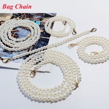 Pearl Bag Belt Women Shoulder Handbag Strap Purse Replacement Handle Chain  