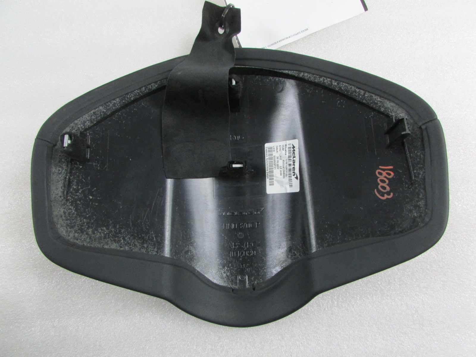 McLaren MP4-12C, Speedometer Cover Trim Panel, Used, P/N 11N1963CP
