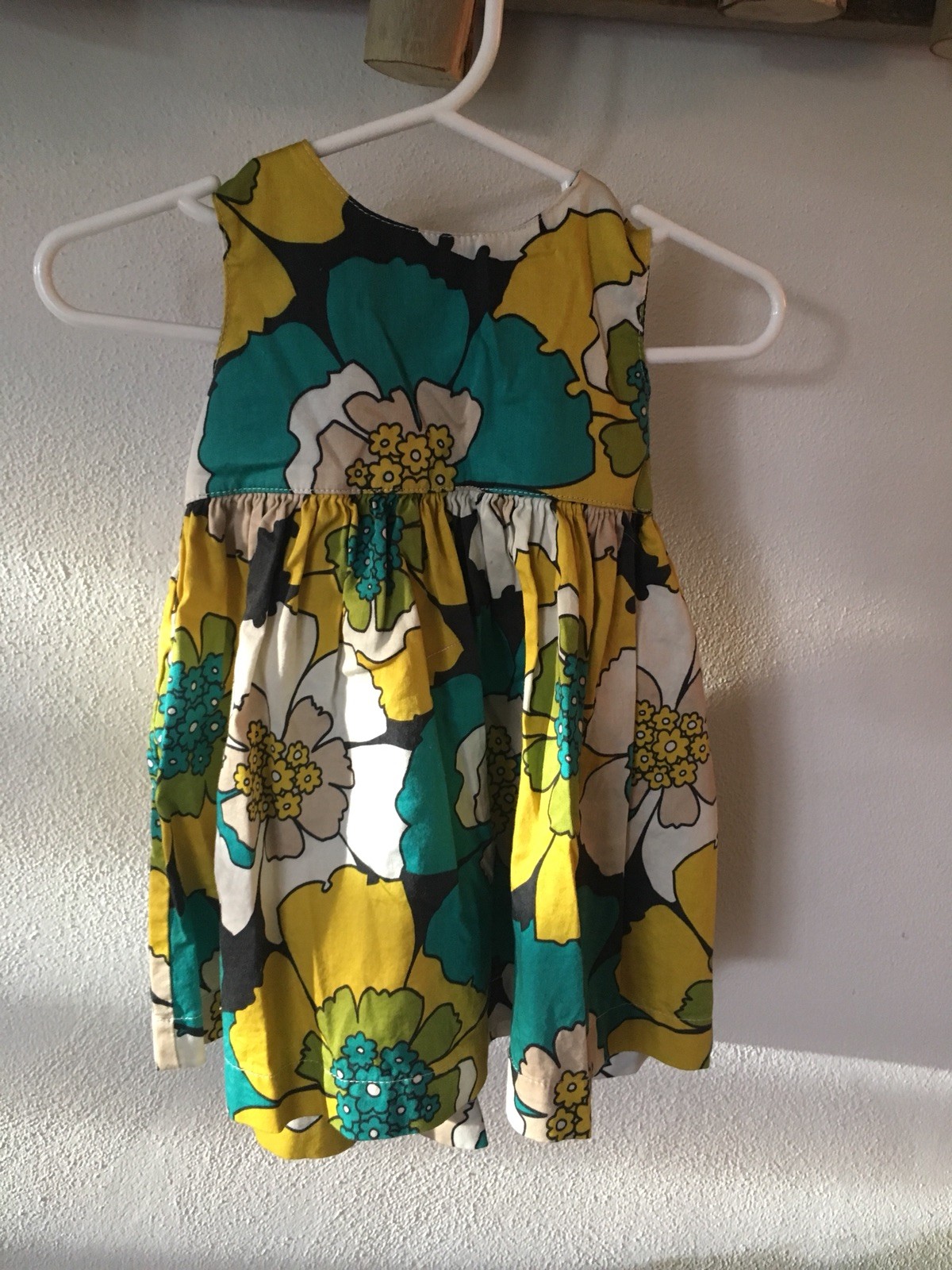 mustard yellow infant dress