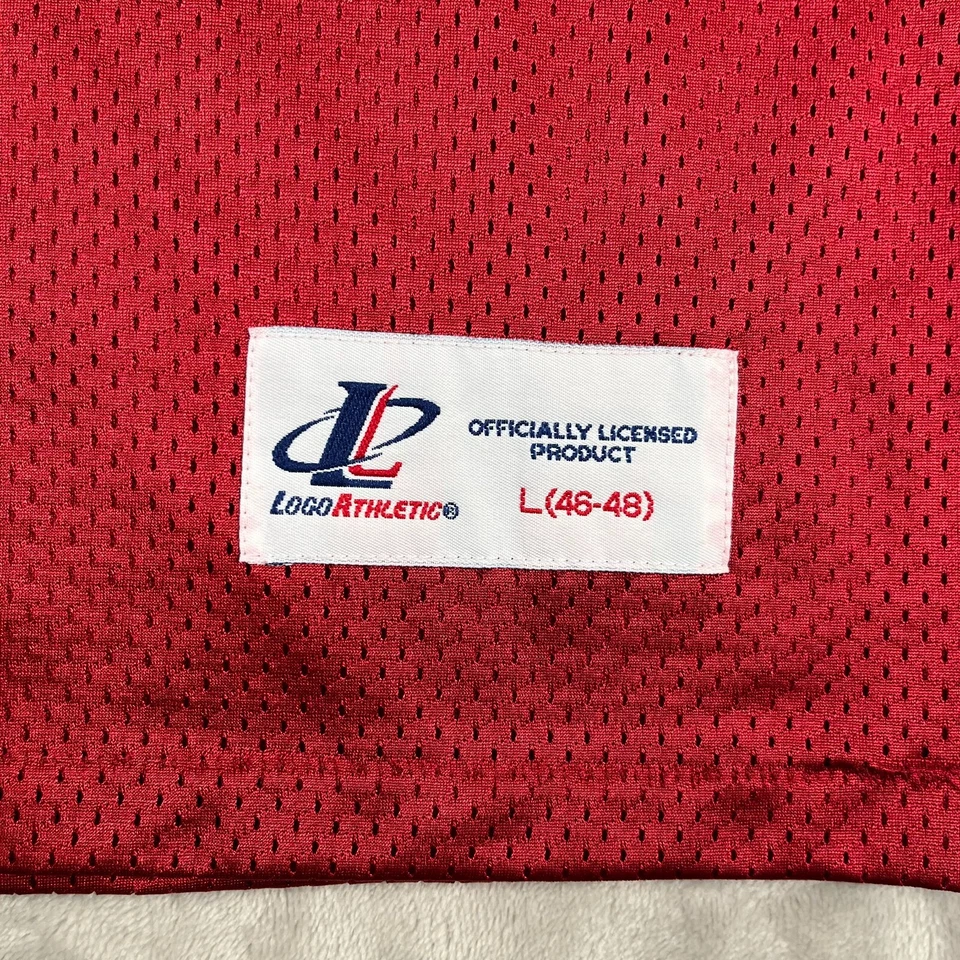 Camiseta deportiva vintage SF 49ers para hombre talla grande roja Jerry Rice 80 logotipo LIMPIA Foto 2 de 4