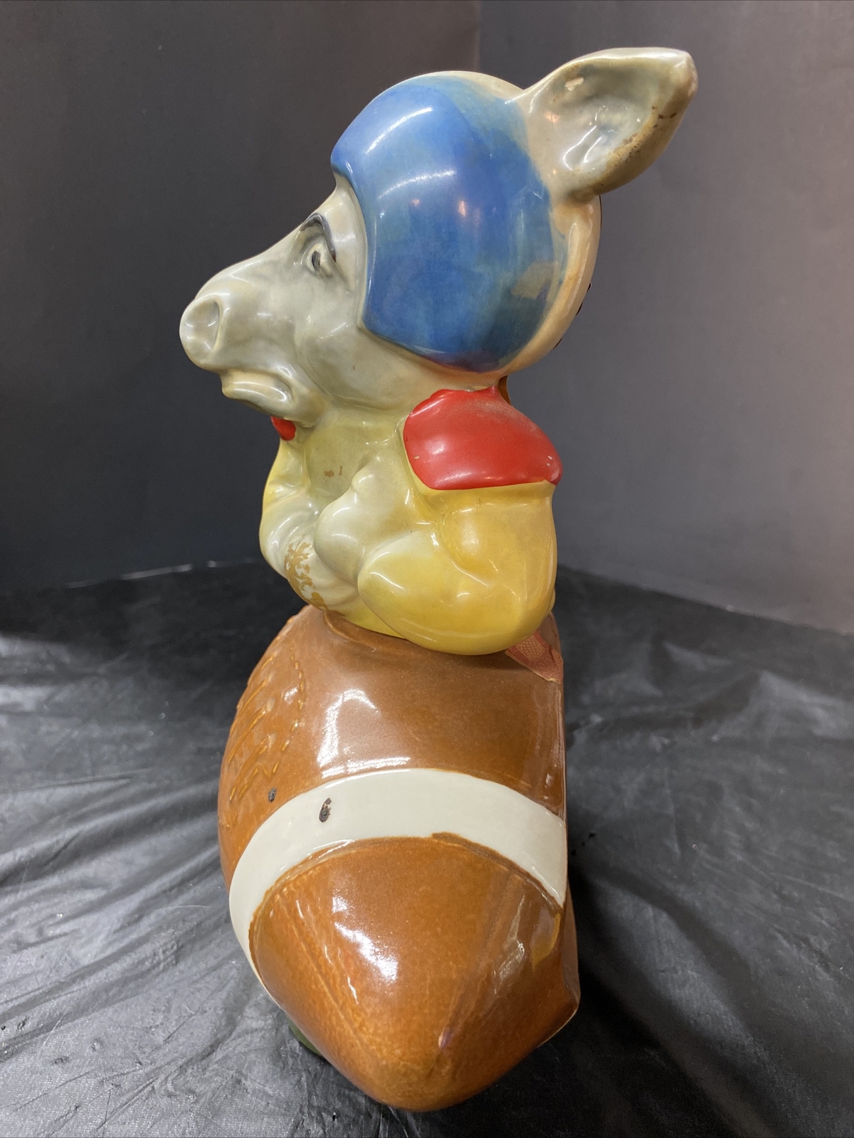 Vintage Jim Beam Liquor Decanter 1972 Empty Donkey On Football eBay