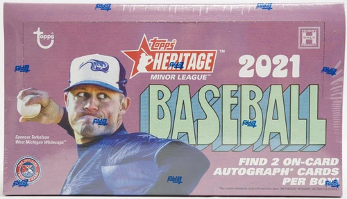 2021 TOPPS HERITAGE MINOR LEAGUE BASEBALL HOBBY BOX FACTORY SEALED NEW