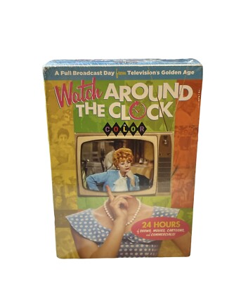 Watch Around The Clock - 24 Hours of TV in COLOR!  + Digital Access /Holiday DVD