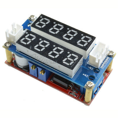5A Adjustable CC/CV Display Step Down charge Module LED Panel Voltmeter New