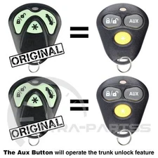 2 New Replacement Avital 3 Btn Keyless Remote Car Key Fob For EZSDEI474S