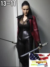 1/6 Female Head Sculpt KUMIK KM13-11 black hair For 12" figure Hot Toys ❶USA❶