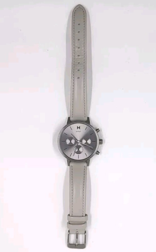 Womens MVMT Watch Nova Lyra 38mm Titanium Taupe Leather Ion  display picture 3