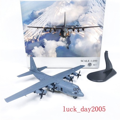 WLTK USAF AC-130U Spectre Air Gunship 1/200 Diecast Aircraft Model - Afbeelding 1 van 14