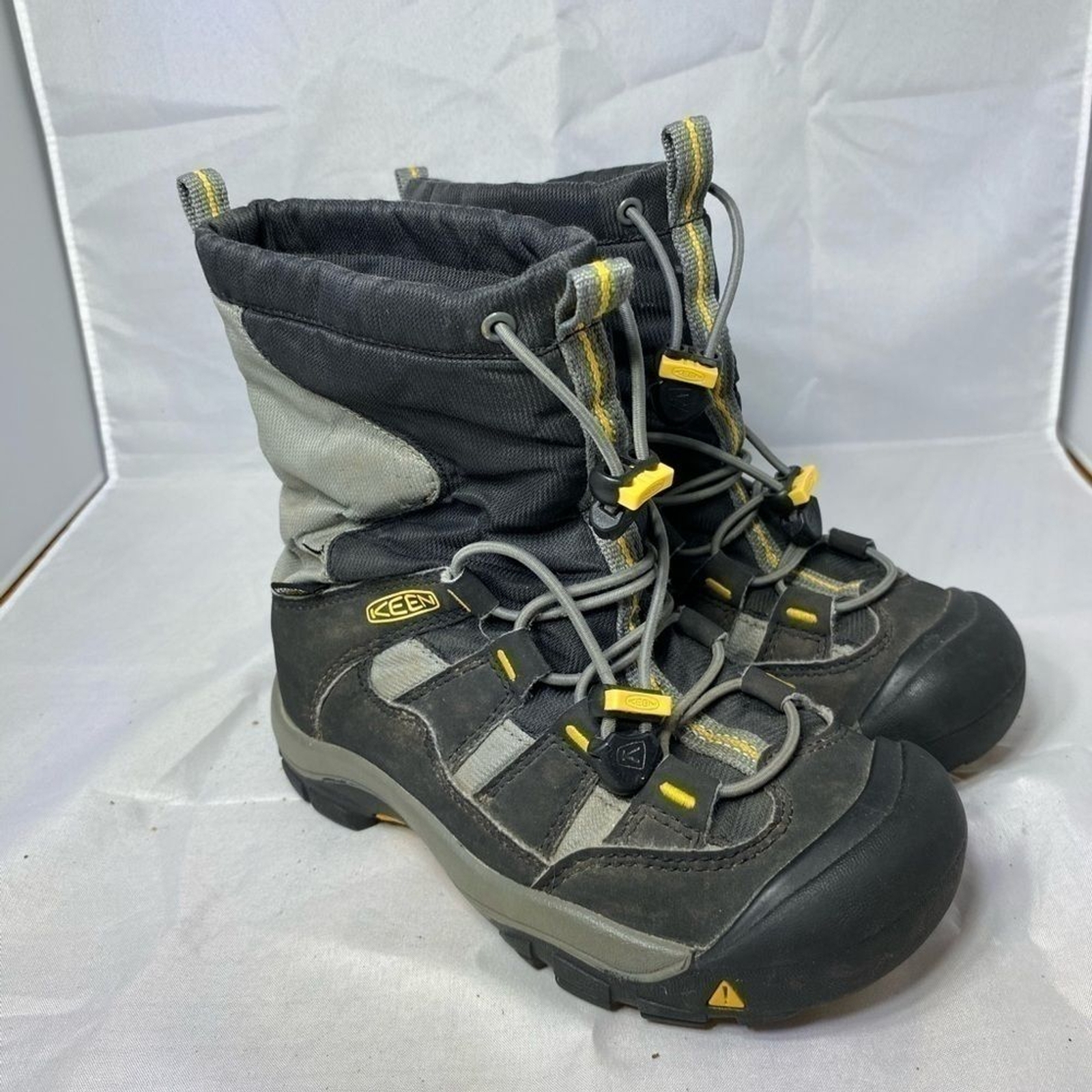 Stivali invernali da neve impermeabili isolati neri Keen Kids Winterport 9.0 taglia 1