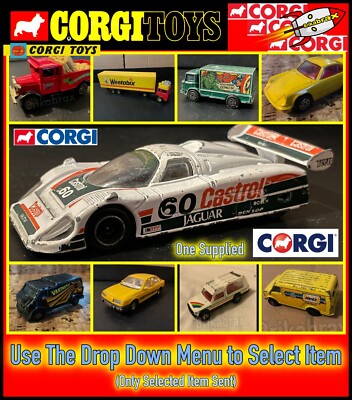 Vintage Corgi Spielzeug Autos, LKW, Lieferwagen, Busse + mehr - (Artikel auswählen) 1970er 80er 90er