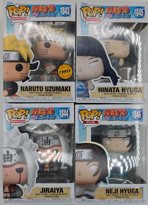 Funko Pop! Bundle set of 4 Naruto CH #1843 Jiraiya #1844 Hinata #1845 Neji #1846