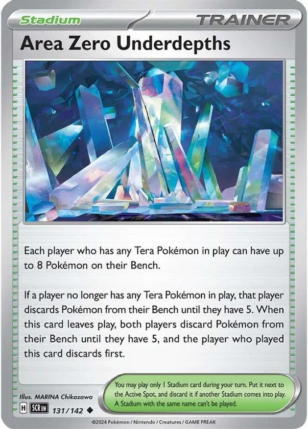 Pokemon Area Zero Underdepths (131/185) Stellar Crown LP REVERSE HOLO