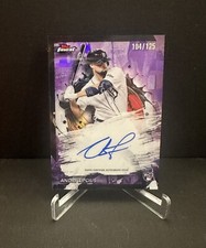 2024 Topps Finest Andre Lipcius #FA-AL Purple Refractor Auto RC #104/125