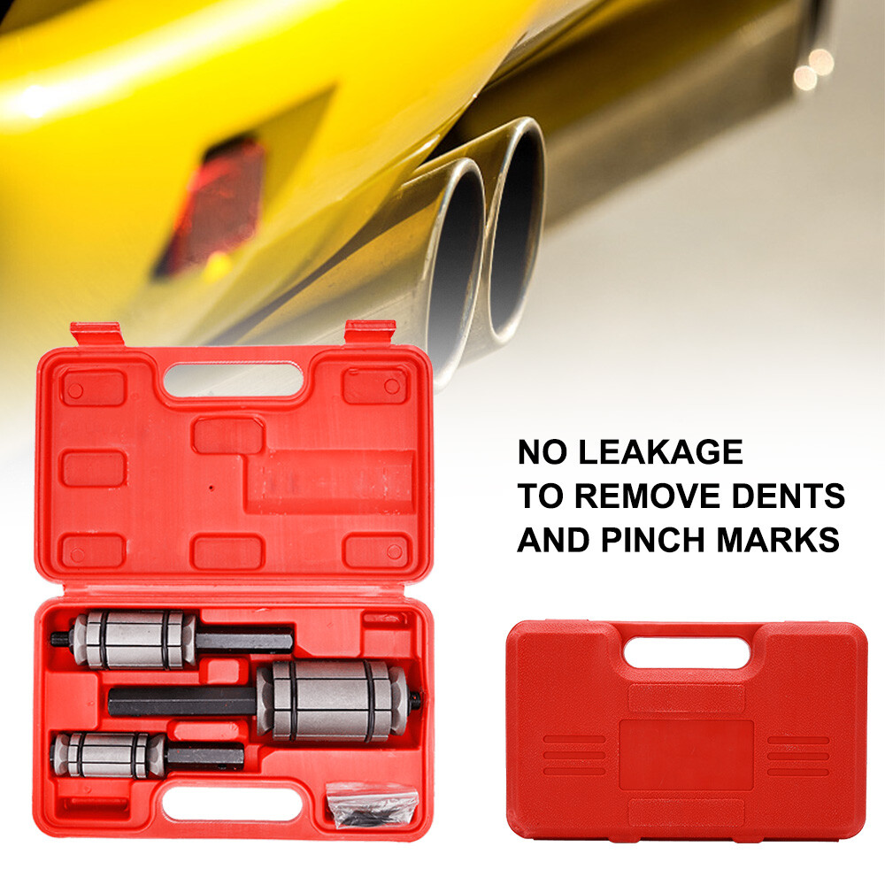 3 Pieces Tail Pipe Expander Set Muffler Exhaust Pipe Dent Auto Remover