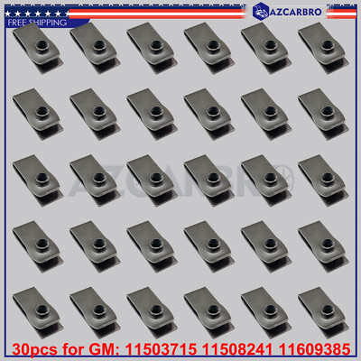 Gm Extruded U Nuts M-6 1.0 Screw Size Oem 11503715 11508241 USA - Foto 7