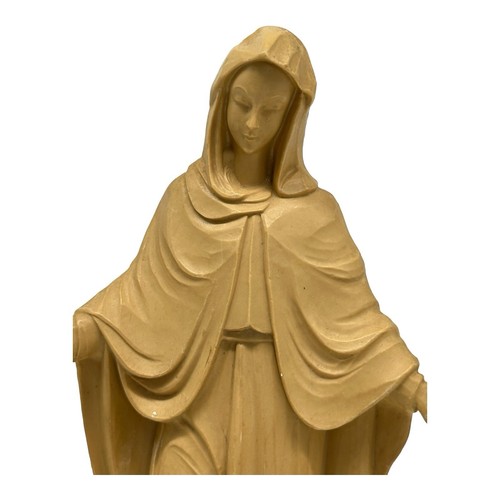 Vintage 1960s Hard Molded Plastic Mary Our Lady Of Grace Figurine 8.5” - Picture 4 of 9