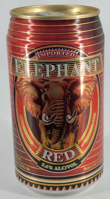 Elephant Red/LaBat's Brg Co. ~ Aluminum 25.3oz Can ~ Empty ~ Denmark ~ 01