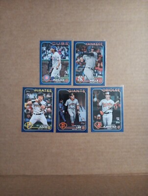 2024 Topps Update Royal Blue Parallel Lot (5) Rc's Shota Imanaga Wells Lee