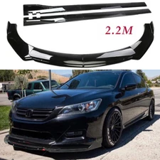 For Honda Accord 9th 10th Gen  Front Bumper Lip Spoiler Side Skirts Body Kit