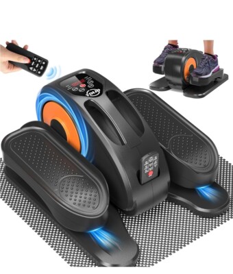 Under Desk Elliptical Machine Portable Pedal Ellipse Leg Exerciser LCD Display