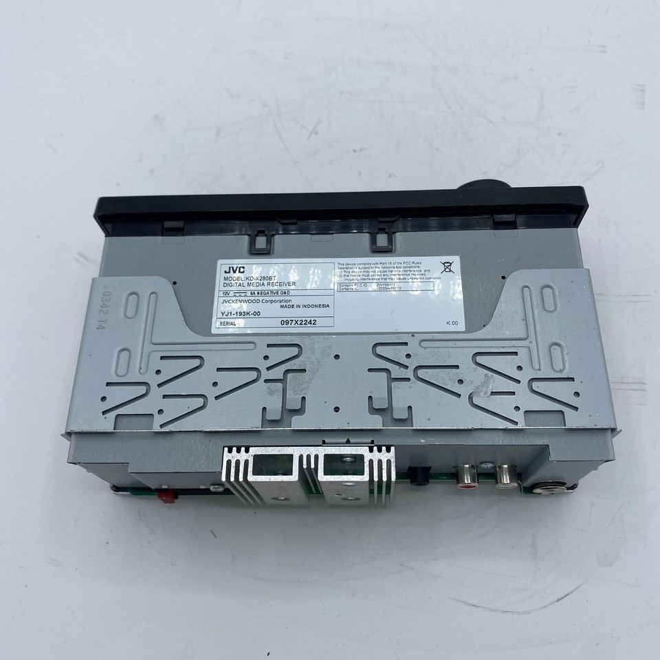 JVC KDX280BT Single Din Bluetooth AUX AM/FM Car Stereo Receiver; FREE