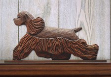 Cocker Spaniel Sign Plaque Wall Decor Brown