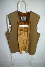 Barbour Warm Pile Lining A297 Attachable Inner Vest Gilet to Wax Jacket SIze M