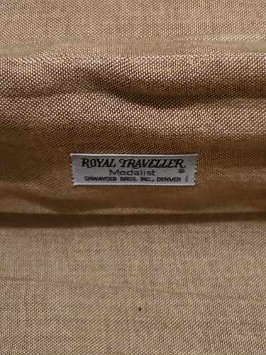 Samsonite Royal Traveller Medalist Luggage Suitcase Brown Vintage Hard Shell 26" - Picture 6 of 7