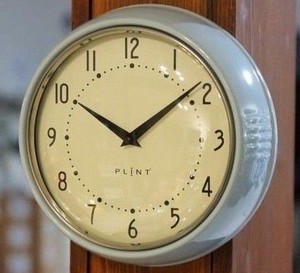 Wanduhr Küchenuhr Retro Design Vintage Metall Küche Quarzuhr Uhr