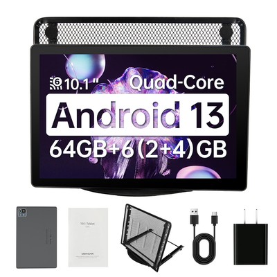 Anmesc Tablet 10 Inch Android 13 Tablet 6GB RAM+64GB  Quad Core 1280×800 HD PC
