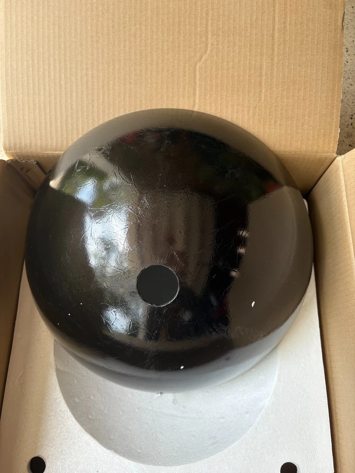 Pia de banheiro Vigo VGO7051 vaso de vidro - Preto - NOVA caixa aberta - Imagem 4 de 4