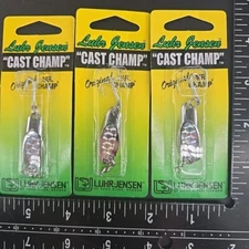 3 X Luhr Jensen Cast Champ SILVER HOLOGRAPHIC  1/4 OZ = UNIVERSAL LURE
