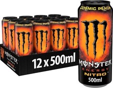 Monster Energy Drink Nitro Cosmic Peach 500ml (Pack Of 12) Energy Drink