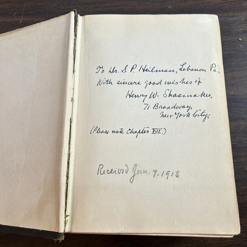 BLACK FOREST SIGNED H. W. SHOEMAKER Pennsylvania Mountain Stories 1914 - Image 4 of 4