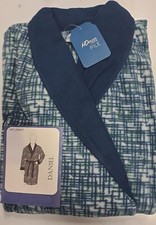 Vestaglia Uomo Lunga in Pile Fantasia con Cintura Calda Morbida