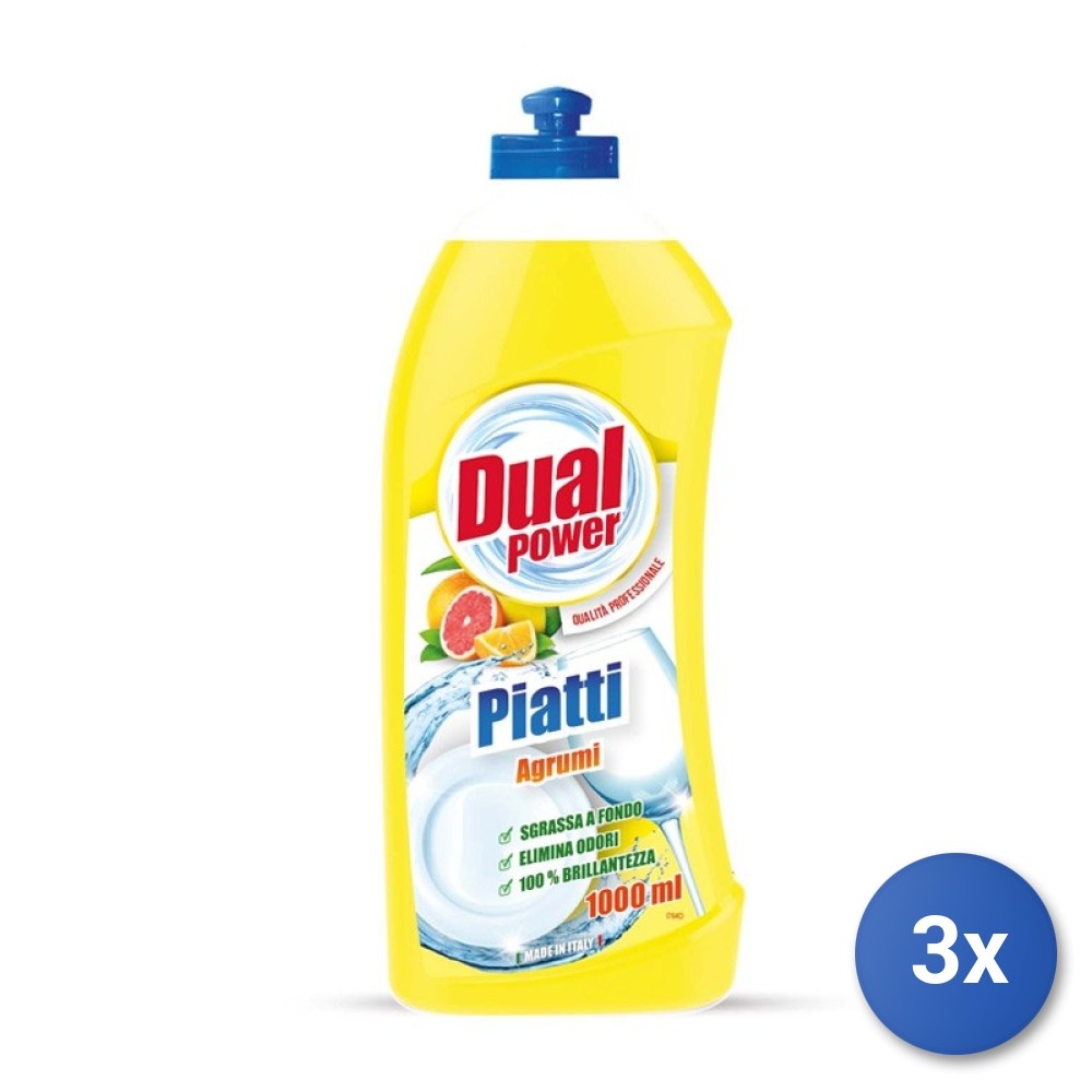 3X Dual Power Plates 1000 Ml. Citrus