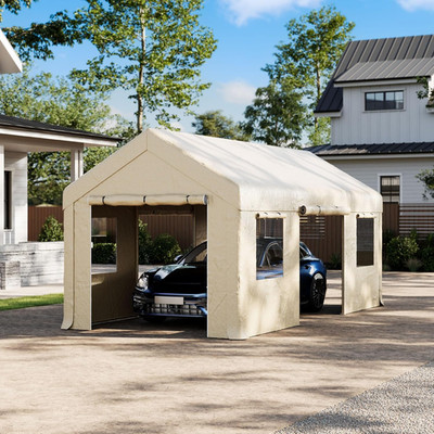Heavy Duty 10x20ft Waterproof Carport Canopy for Cars, Trucks & Boats