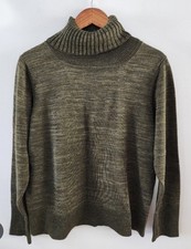 NWT Peruvian Connection Inglenook Cowl Turtleneck Forest XL Pima Forest Green. N