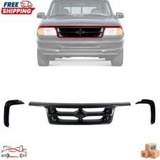 New Front Black Grille Left Right Grille Molding Trim For 1995-1997 Ford Ranger