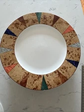 Christopher Stuart Optima Villa D’Este Dinner Plates 10.75” Set Of 7 EXCELLENT