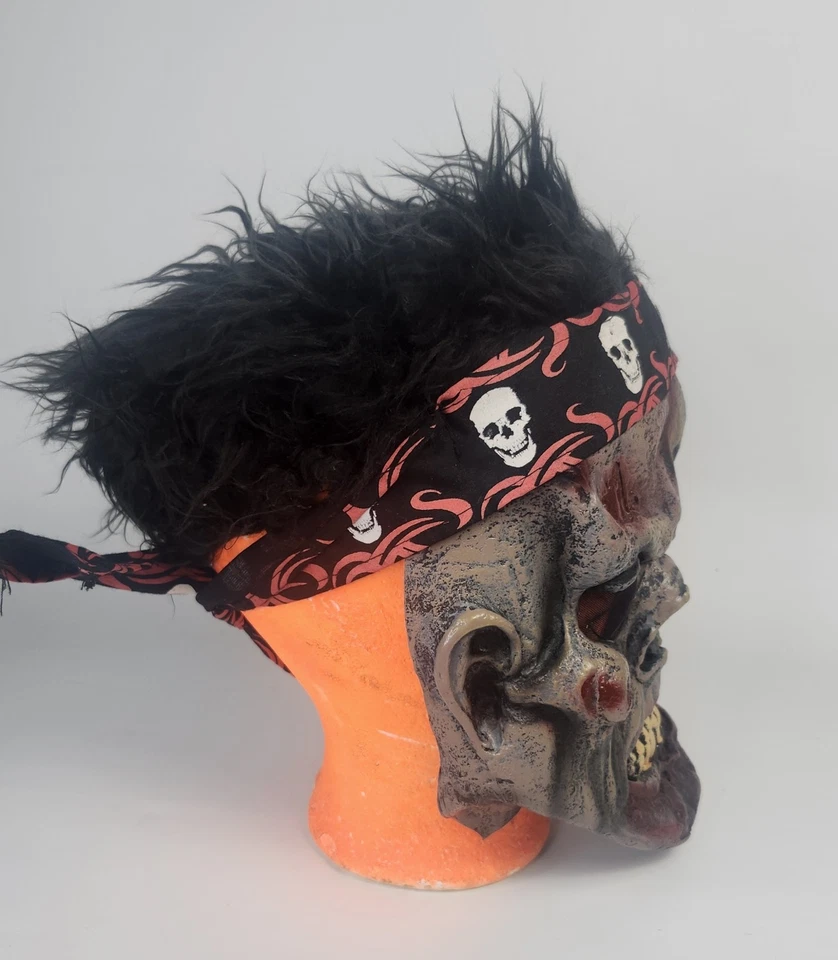 Latex Pirate Zombie Halloween Mask – Adult Size - Image 2 of 4