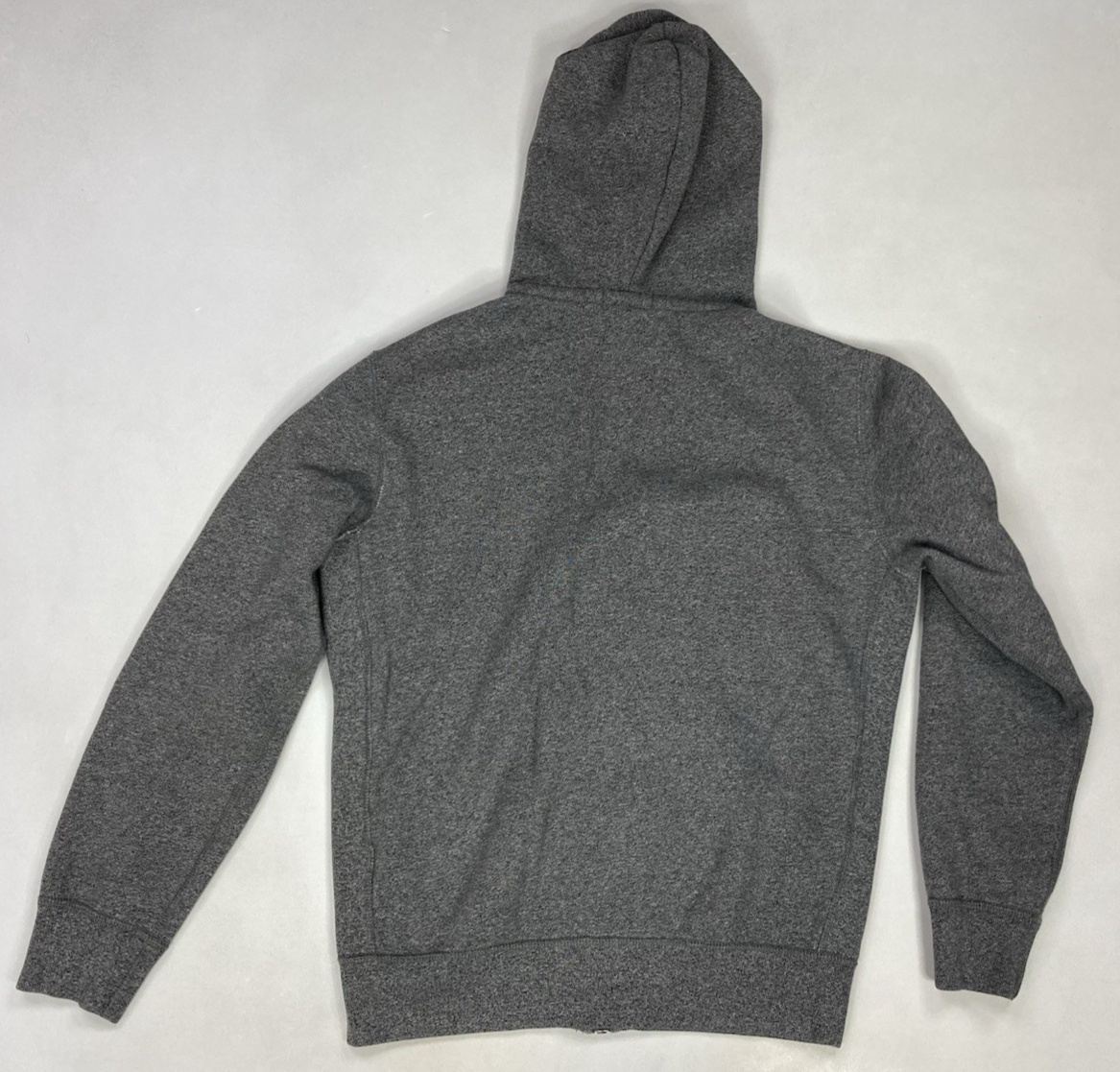 Polo Ralph Lauren Full Zip Felpa con Cappuccio Uomo Grigio Medio Heather Pony Nero