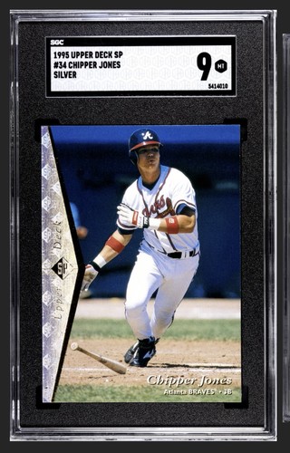 1995 SP Chipper Jones [Silver] #34 card