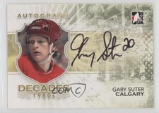 2010-11 ITG Decades 1980s Auto Gary Suter #A-GS Auto 4f5