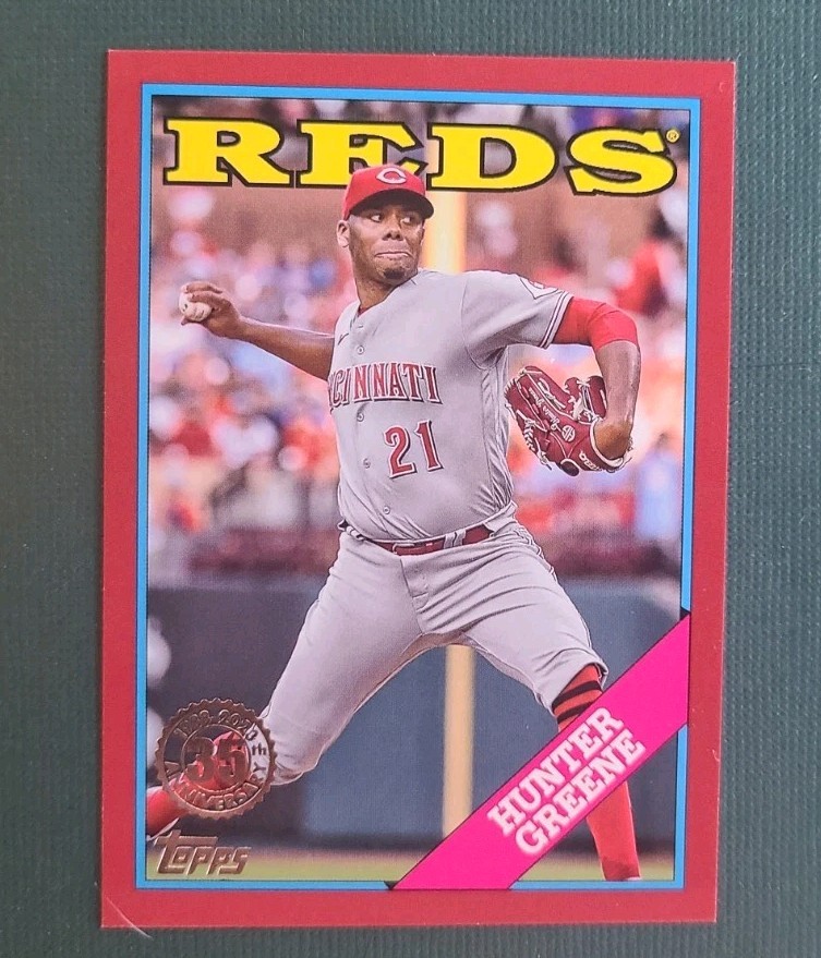 2023 Topps #T88-49 Hunter Greene RED Parallel #5/10